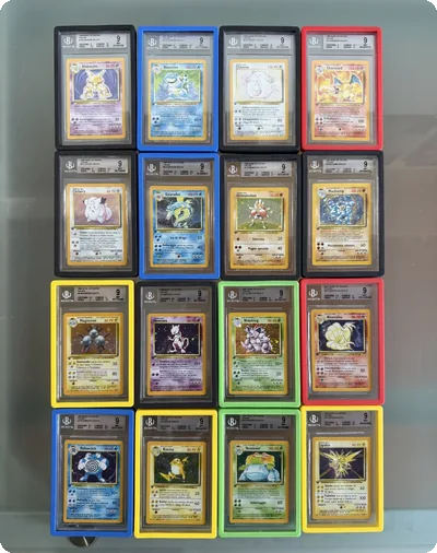 BGS 9 Full Set 16 Holo Pokemon 1999 First 1 Edition Deutsch Mint (Charizard)
